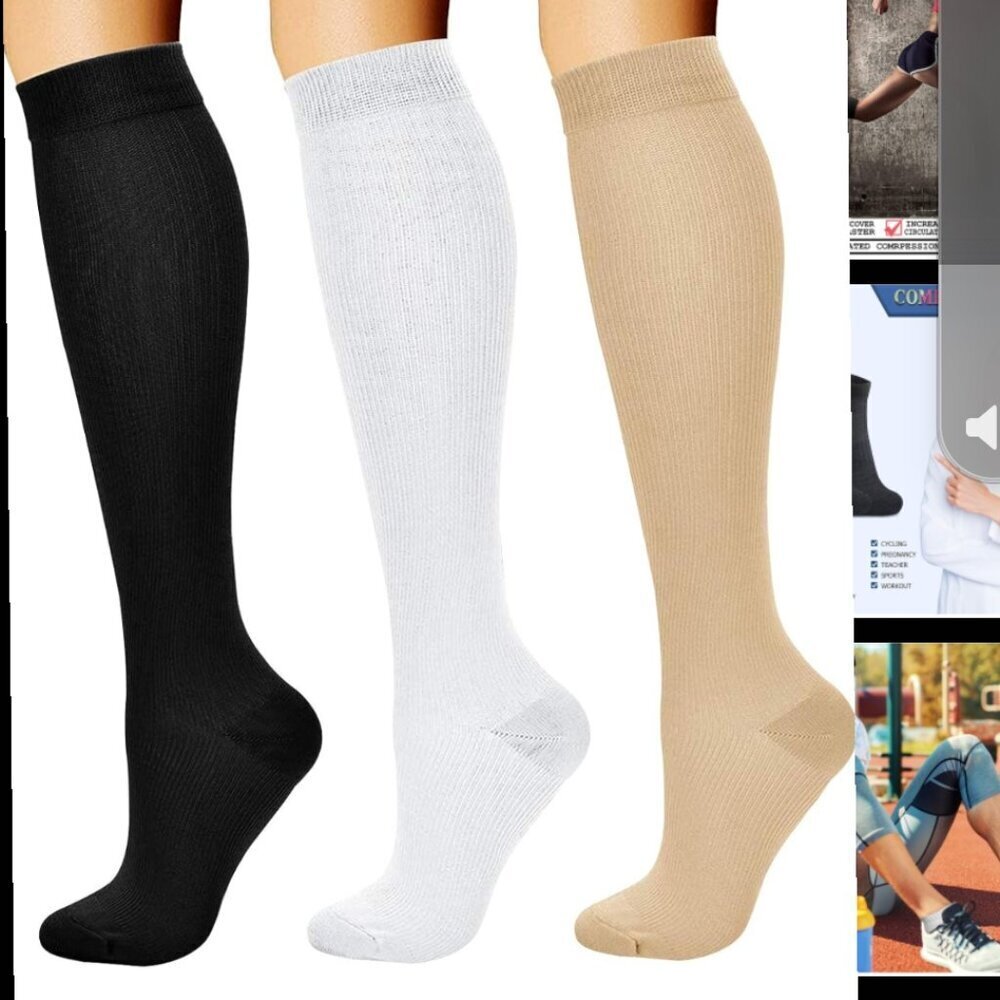 Brand new-Compression Socks 3 Pairs small medoum